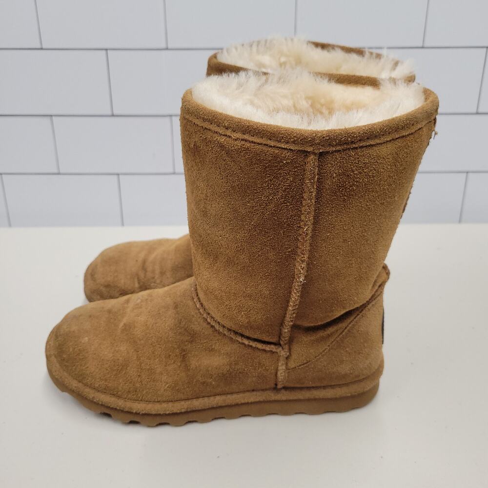 Bearpaw Womens Size 9 Brown Suede Shearling Lined Classic Winter Boots